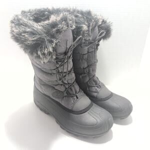 Kamik Momentum Waterproof Winter Snow Boots Charcoal Grey Women's Size 7